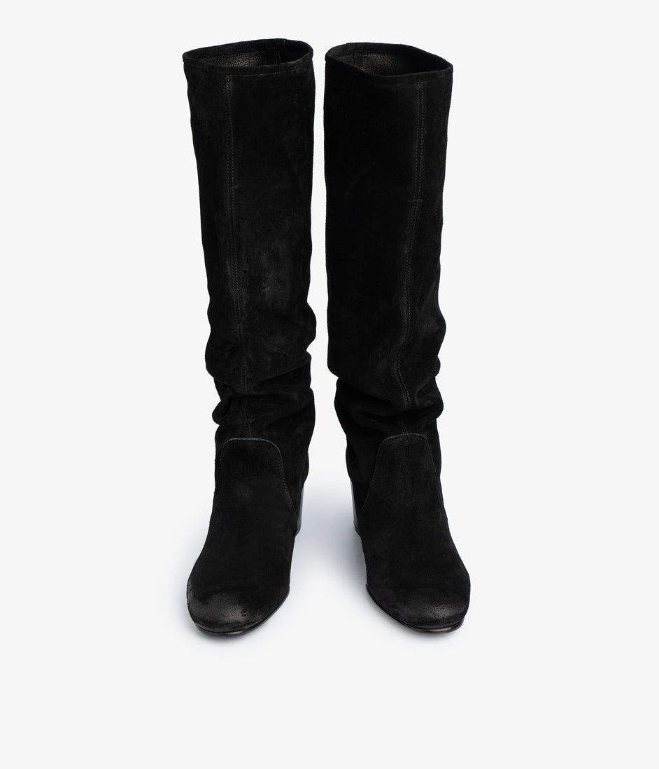 xantia / black bessie suede-black