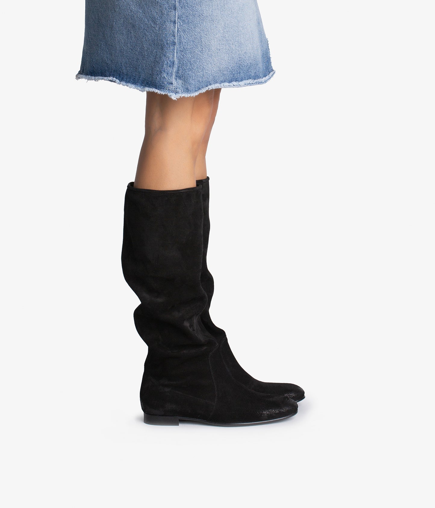 gintare / black bessie suede-black