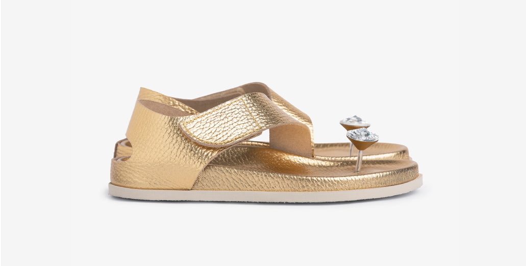 dorleta / gold cervo lame-crystal