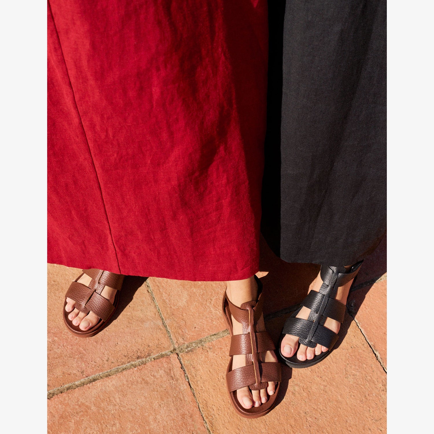 Anatomical fisherman sandal in brown leather | Jessica | Spring