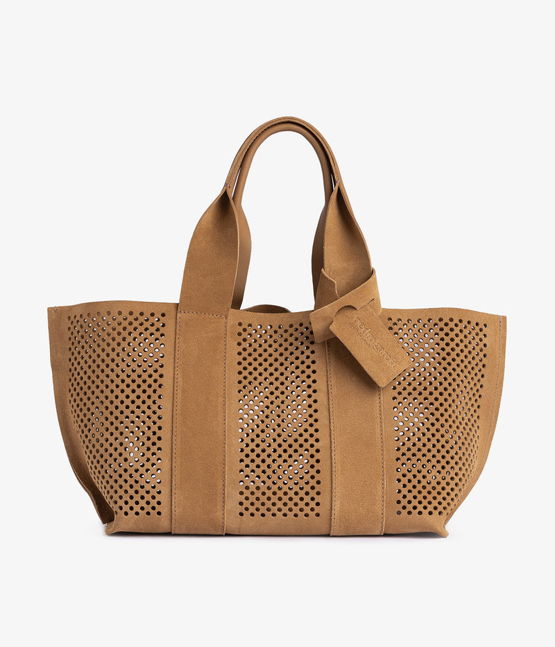 perfed tote / honey castoro