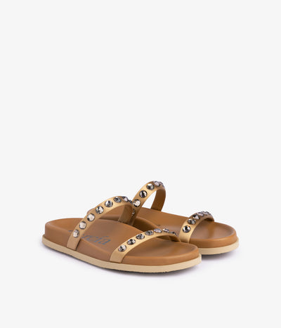 doyel / brulee satin-greige