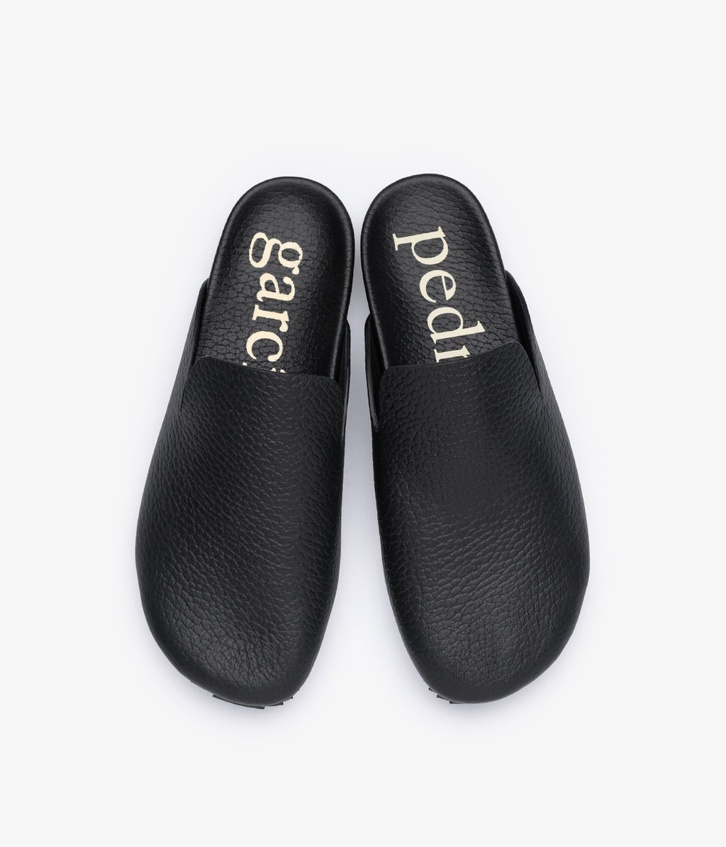 black leather mule braidy pedro garcia 4