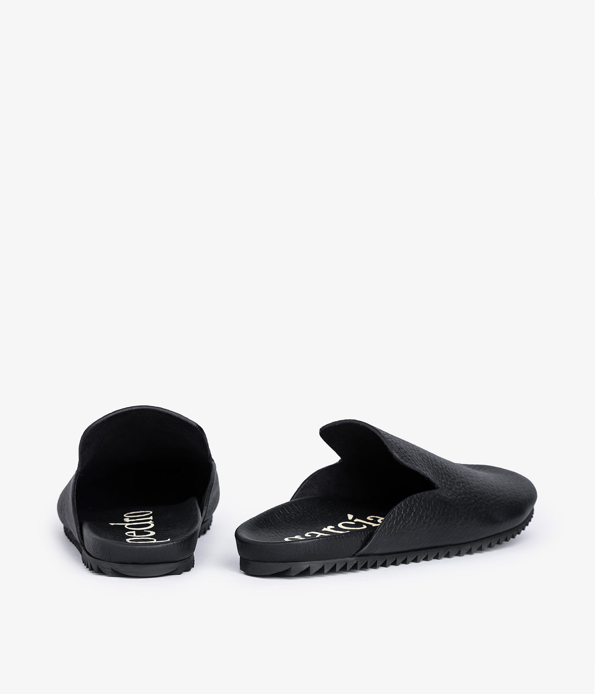 black leather mule braidy pedro garcia 6
