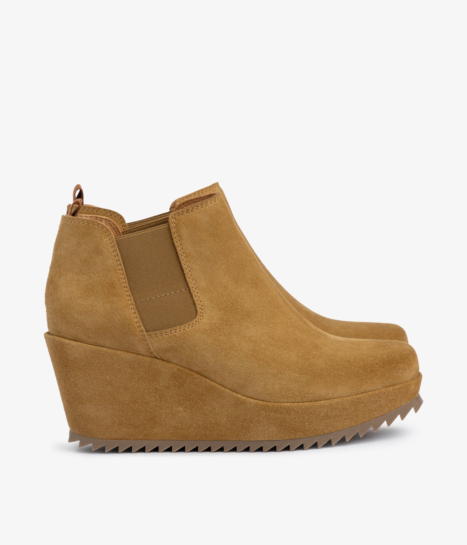 Wedge bootie in brown suede| Autumm - Winter 25 | PEDRO GARCIA