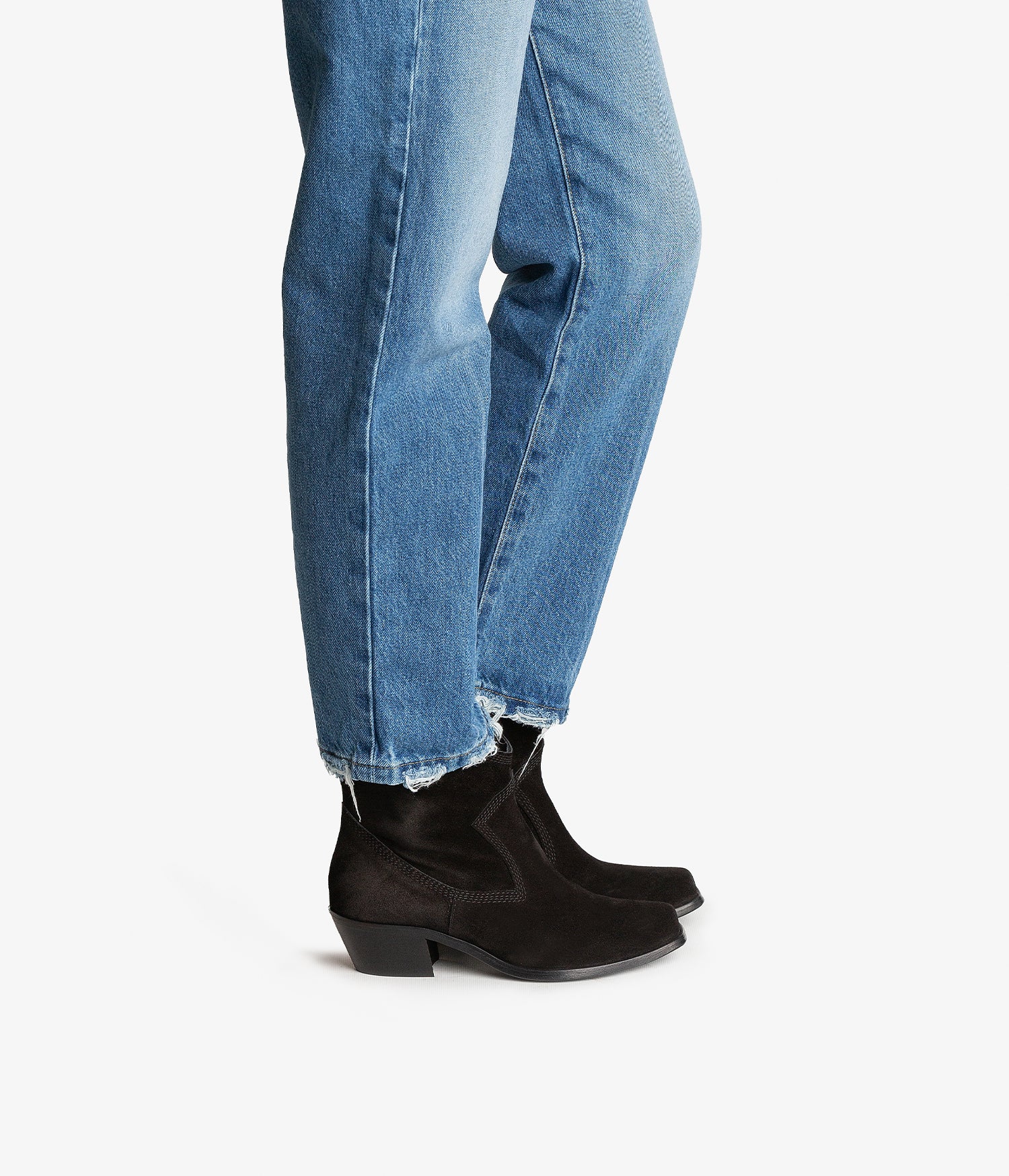 Cowboy bootie in black suede Bristol Autumm Winter 24 PEDRO GARCIA Pedro Garcia