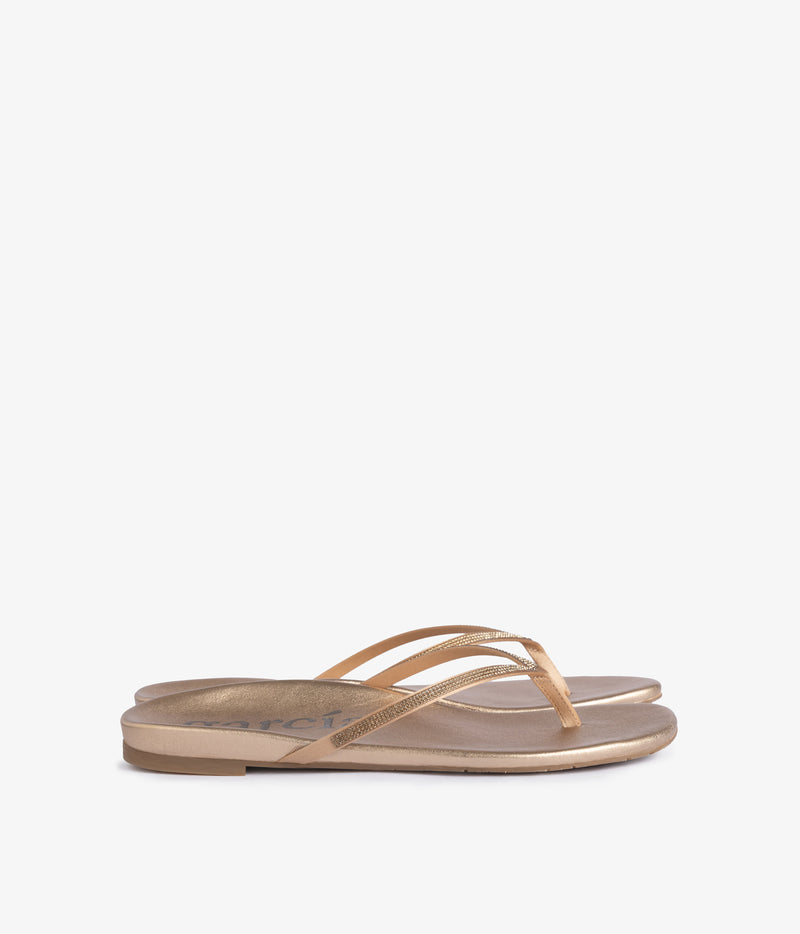 brinlee / rose gold nappa lame