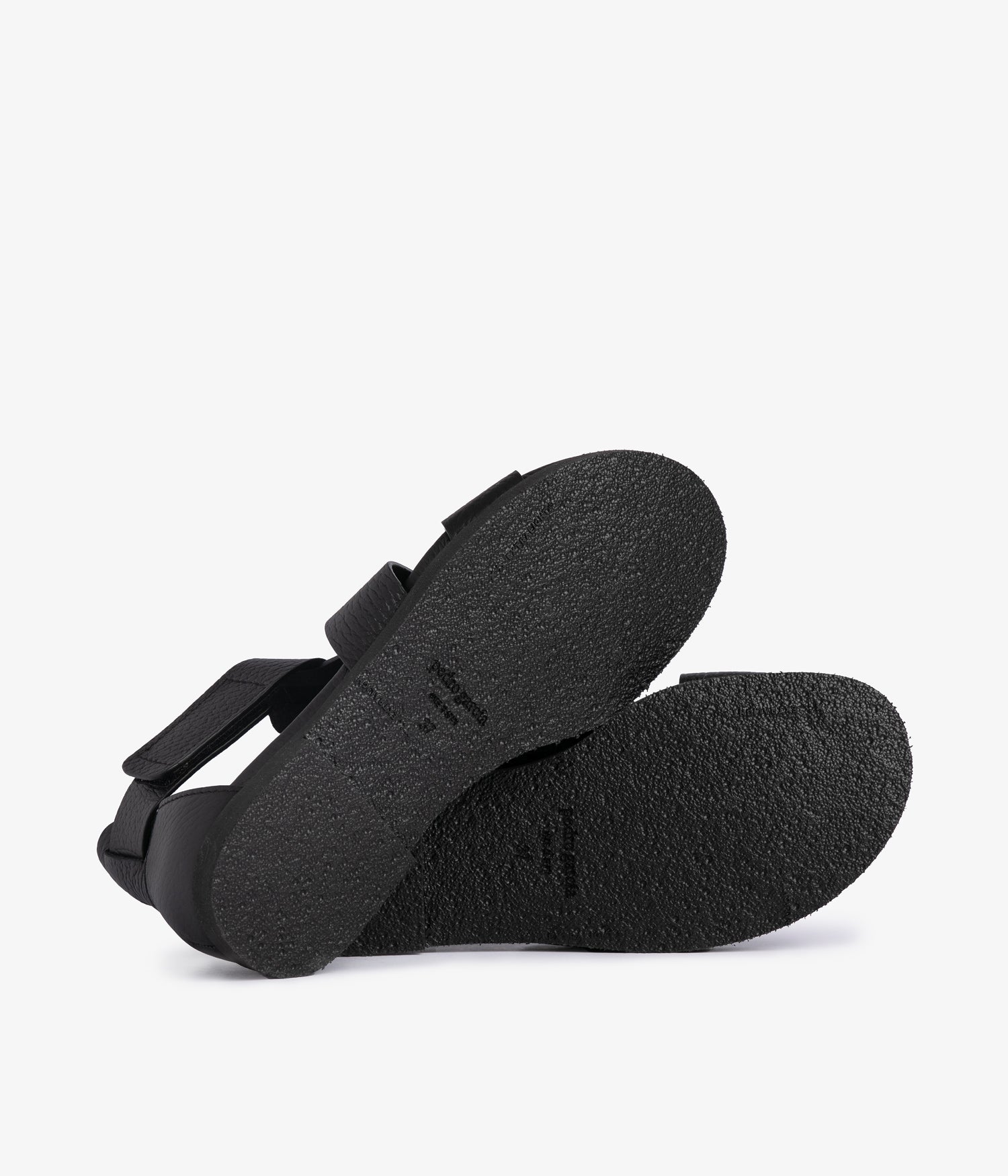 Anatomical fisherman sandal in black leather | Jessica | Spring