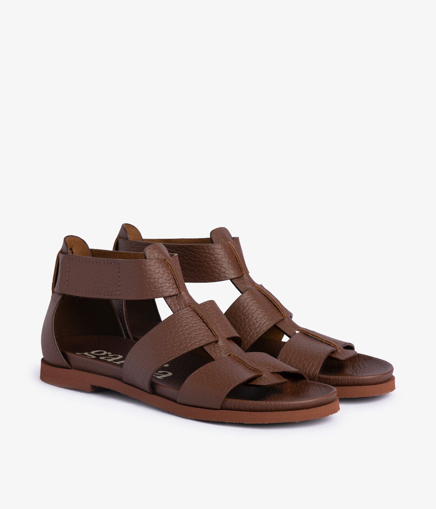 Anatomical fisherman sandal in brown leather | Jessica | Spring
