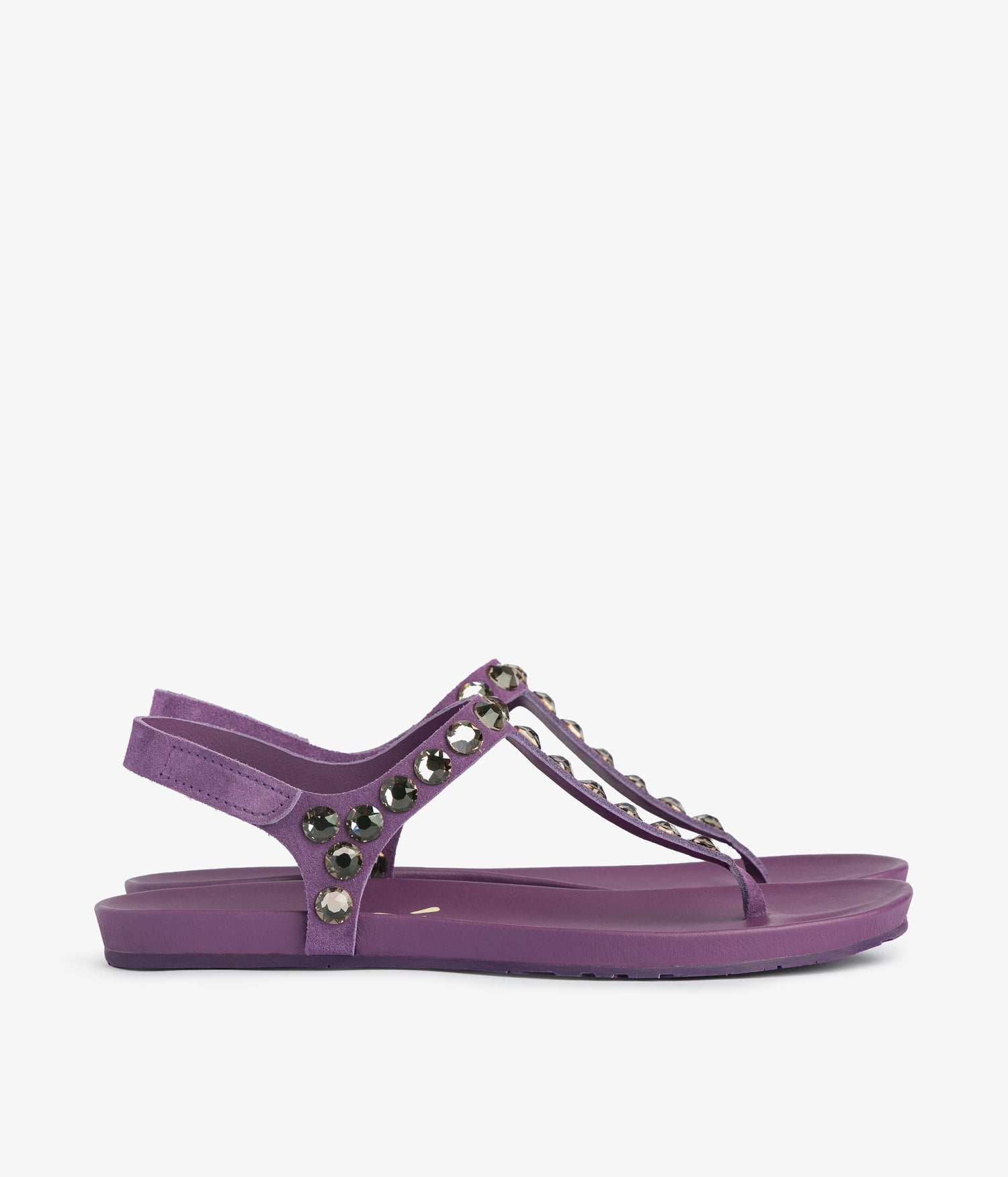 Lilac crystal studded thong sandal | Judith| Spring Summer 26