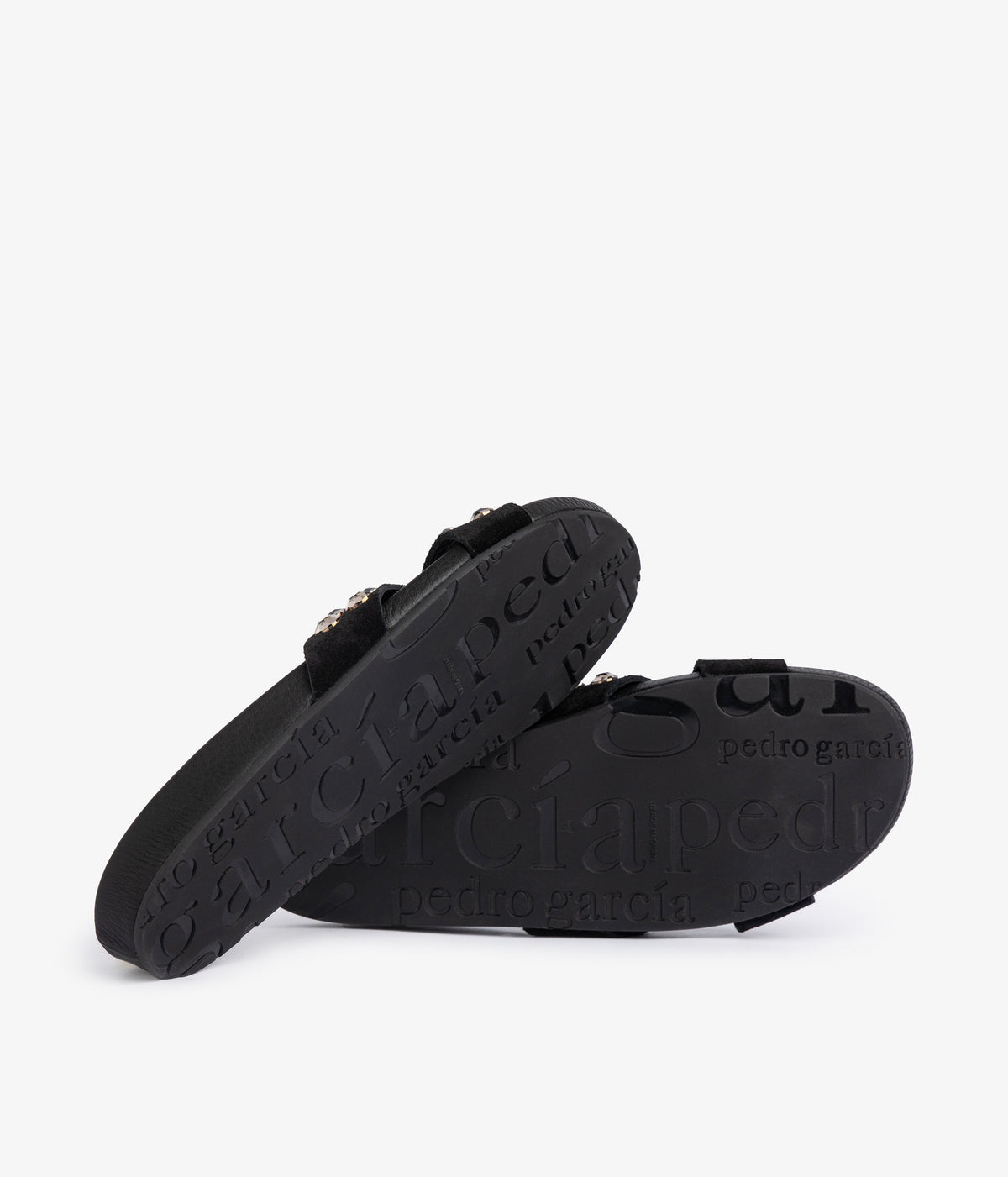 fussbetts sandal black suede crystals analis aw25 pedro garcia 5