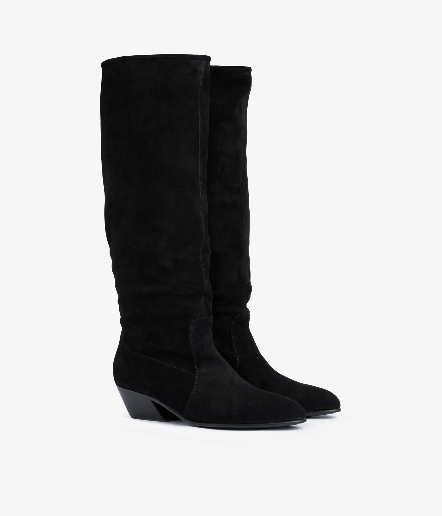 helle / black bessie suede