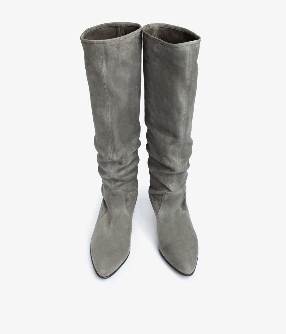 helle / grey bessie suede