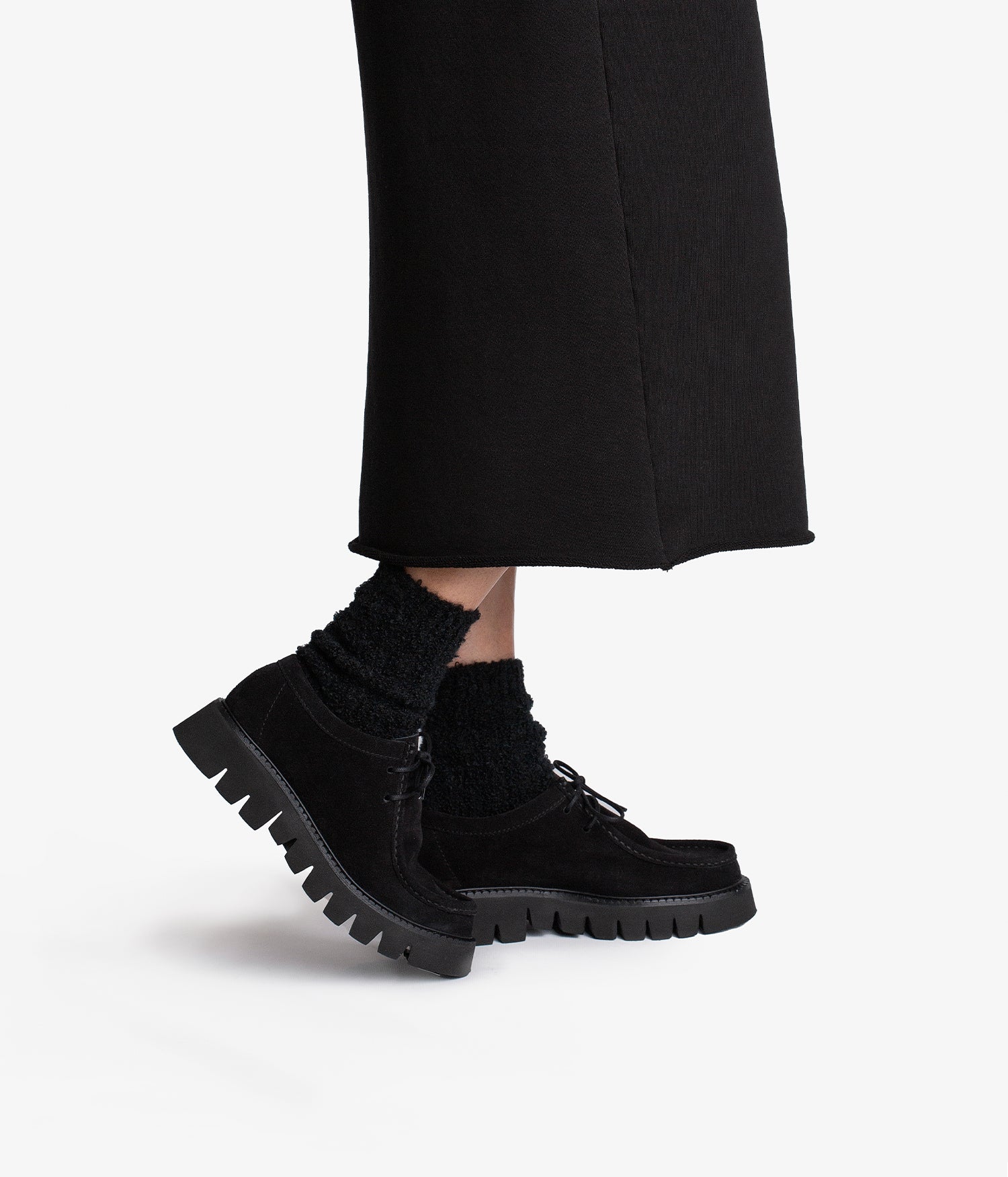 Bottes Pedro Garcia Xaide En Daim Noir - Taille 40.5 - Neuves Avec Boîte - Haute Plateforme