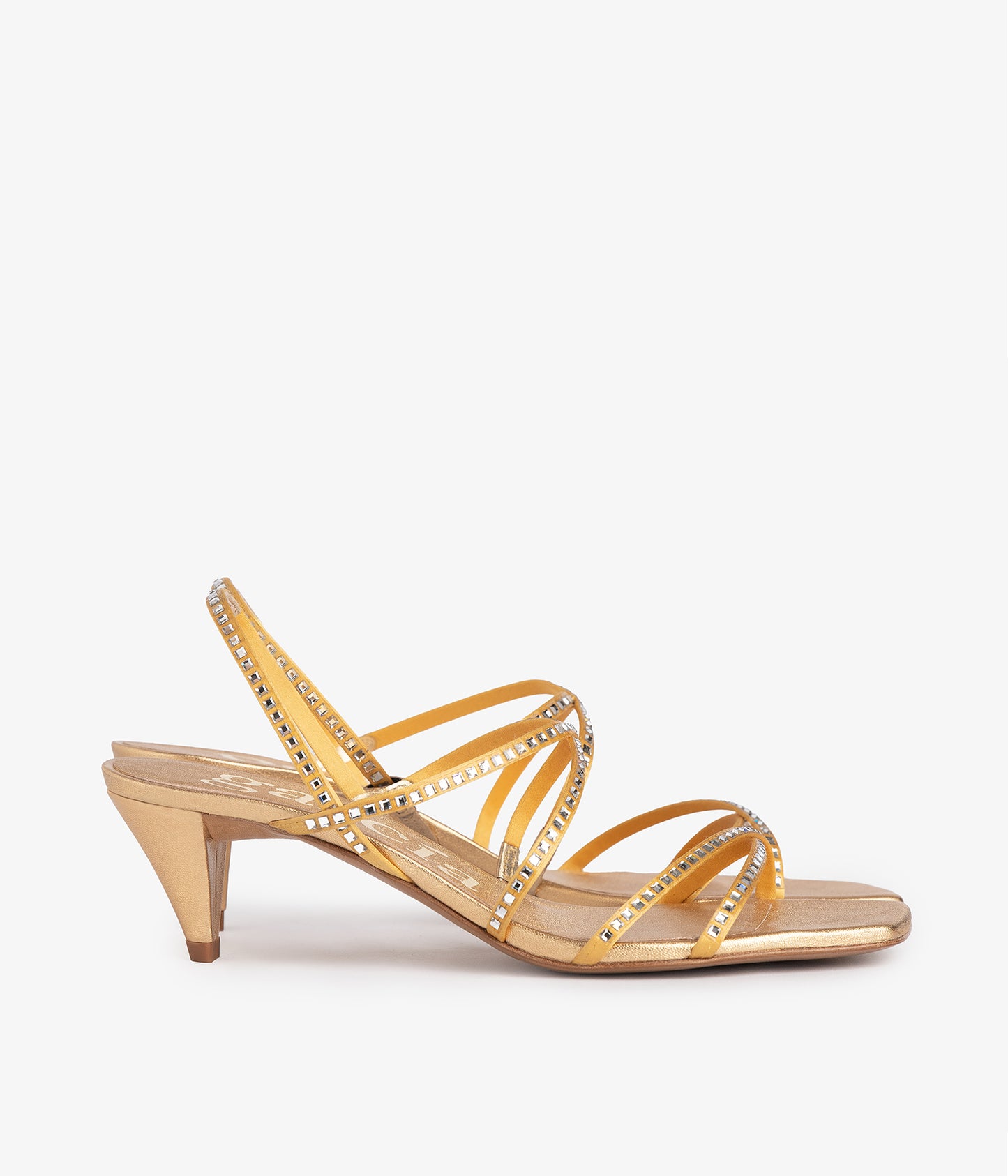 ailen / gold satin nappa lame