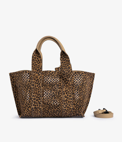mini perfed tote / mini leopard castoro