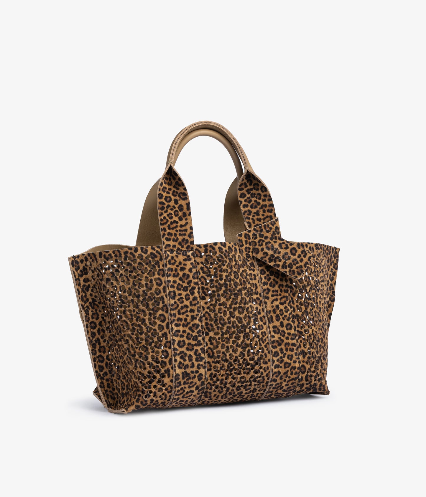 mini perfed tote / mini leopard castoro