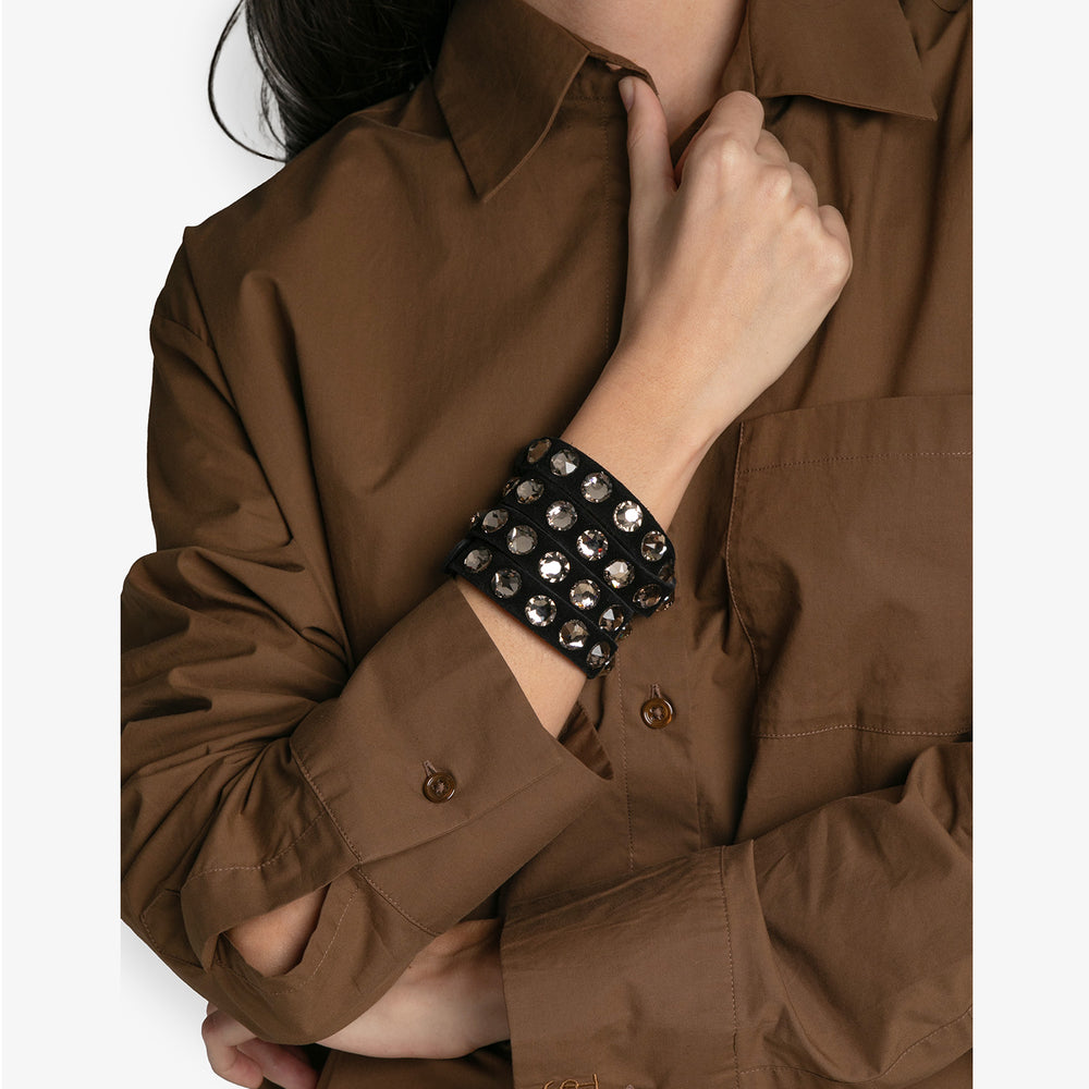 the wrap bracelet / black