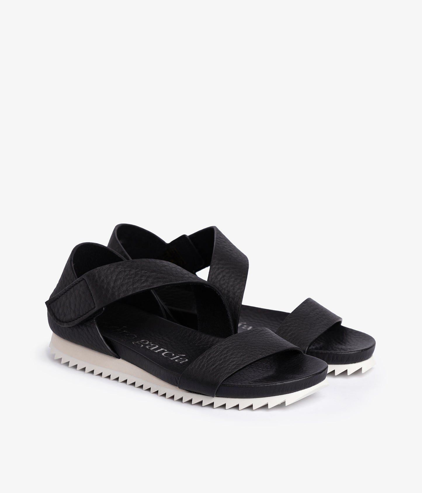 pedro garcia asymmetrical sportif sandal black jedda 2