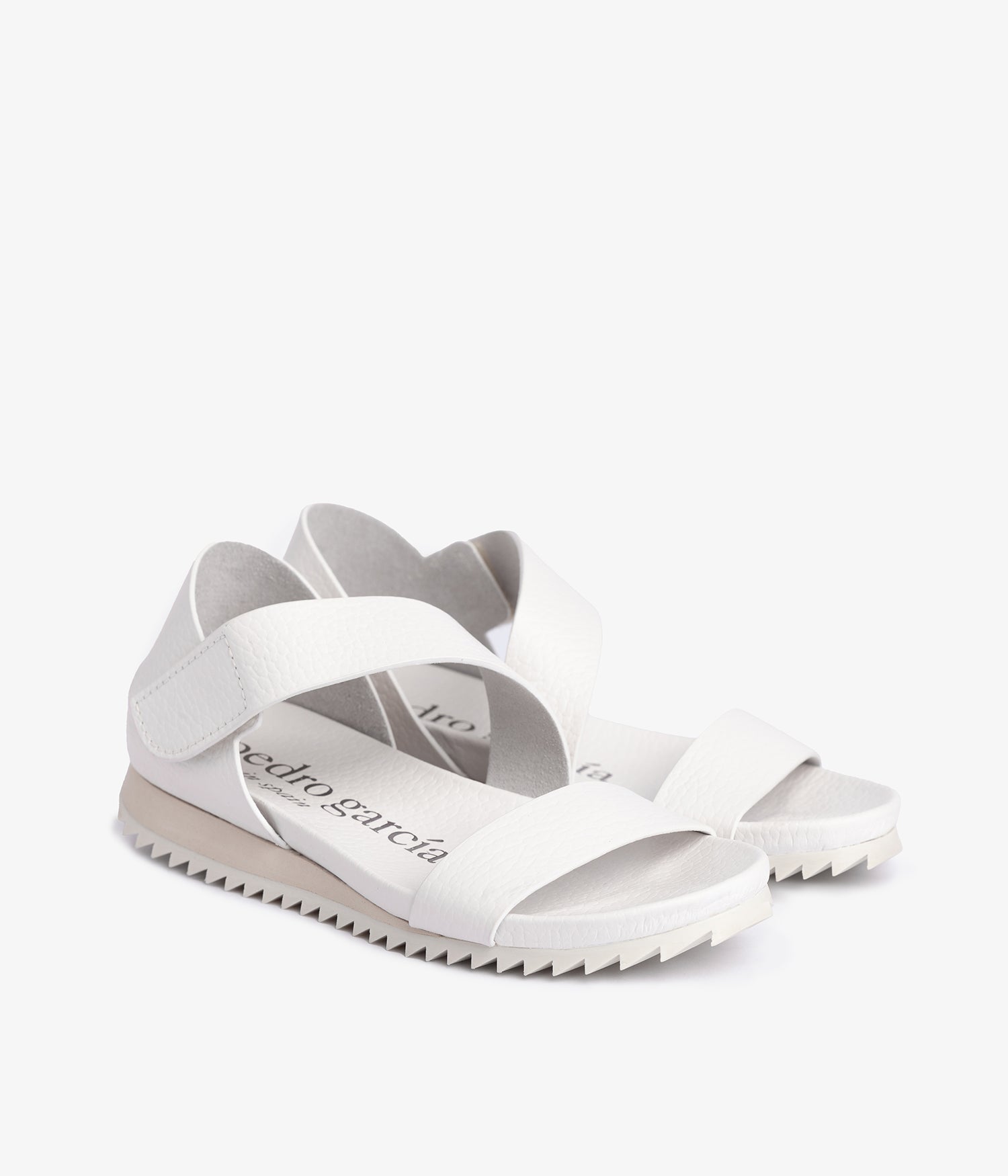 pedro garcia asymmetrical sportif sandal white jedda 2