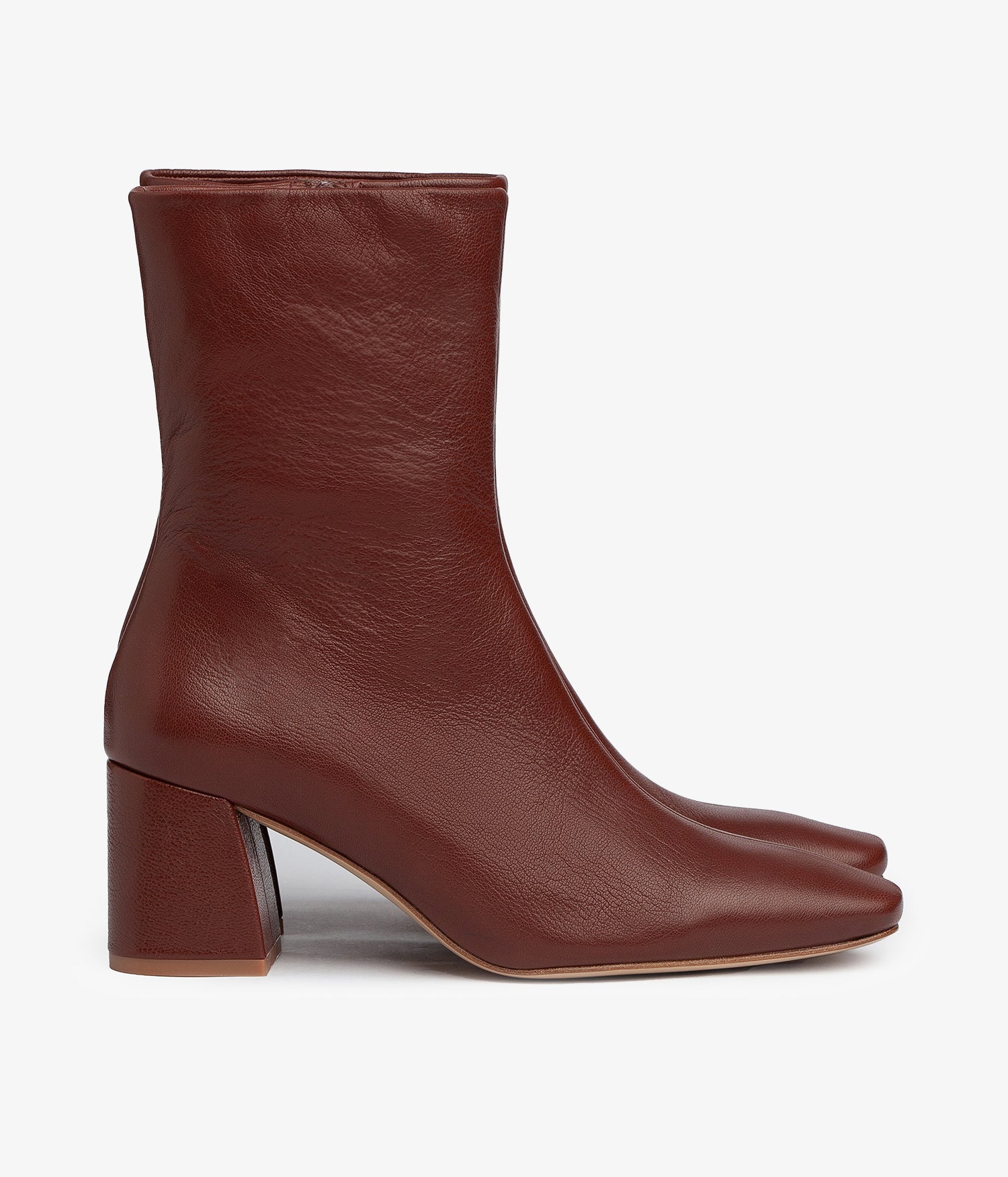 pedro garcia burgundy leather block heel boot ilisa aw23 3