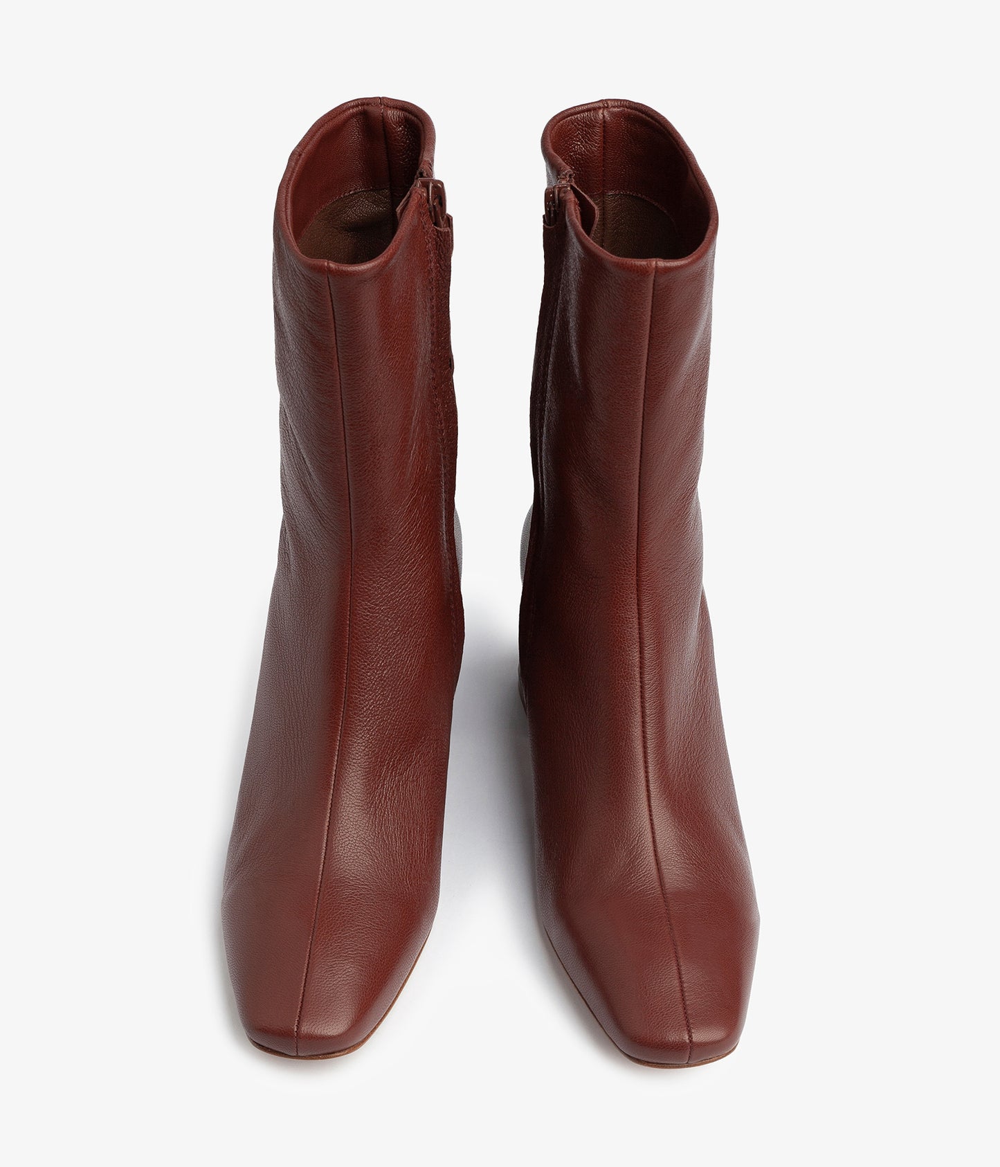 pedro garcia burgundy leather block heel boot ilisa aw23 4