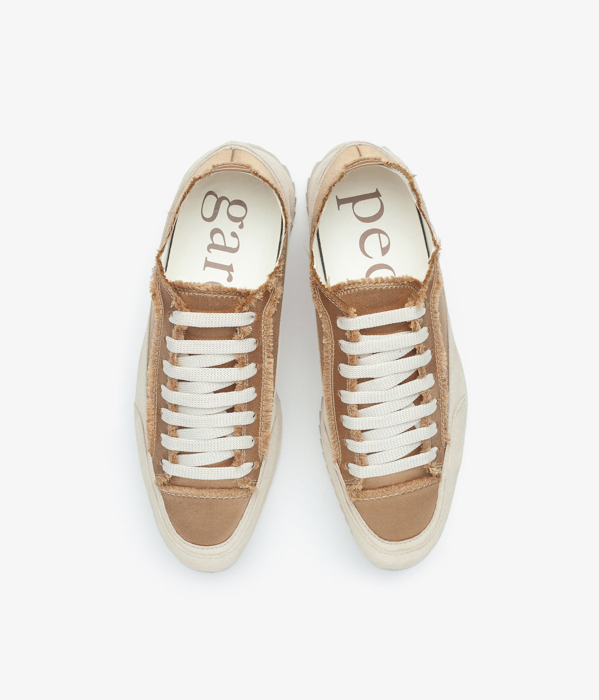 pedro garcia frayed satin trainer orella aw23 4