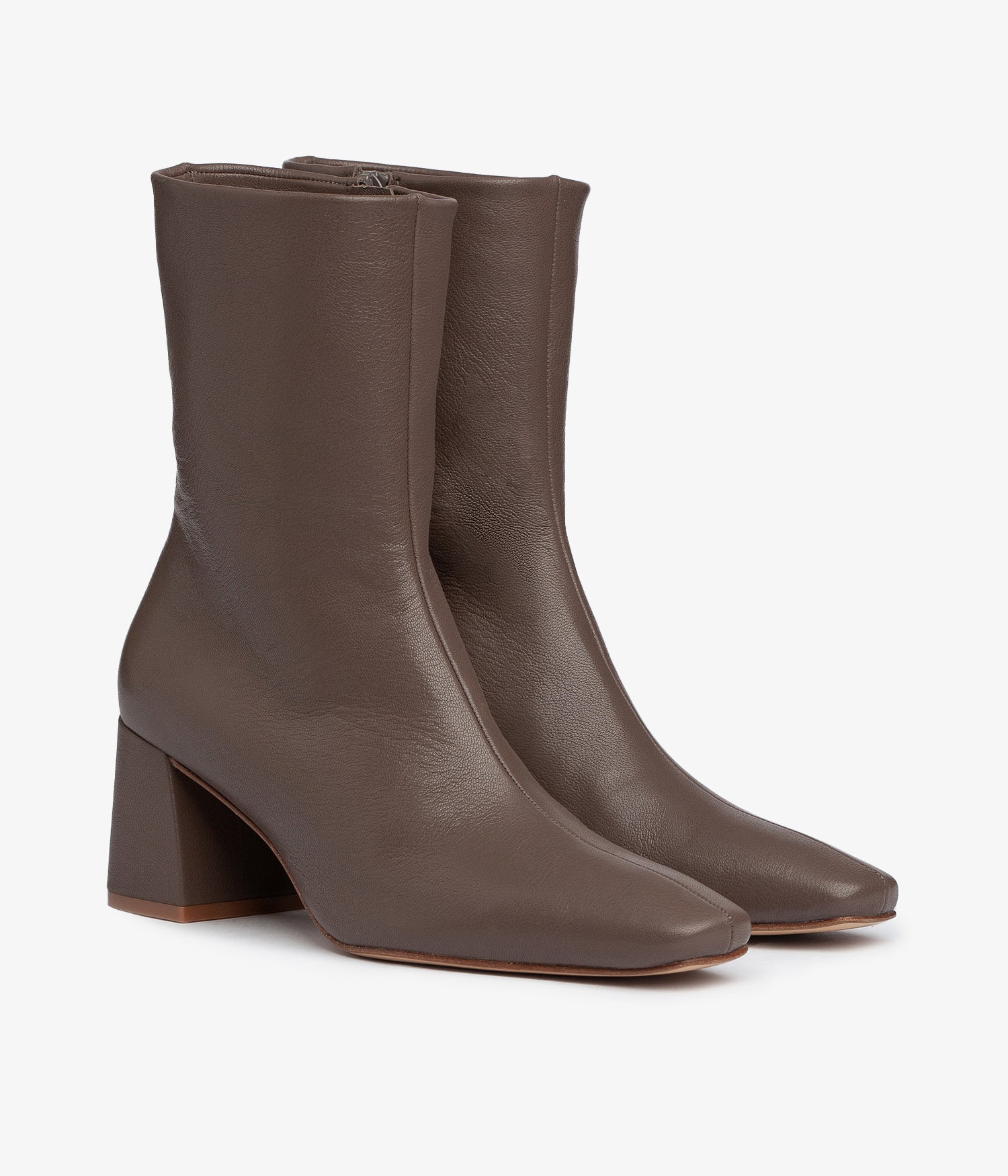 pedro garcia grey leather block heel boot ilisa aw23 1