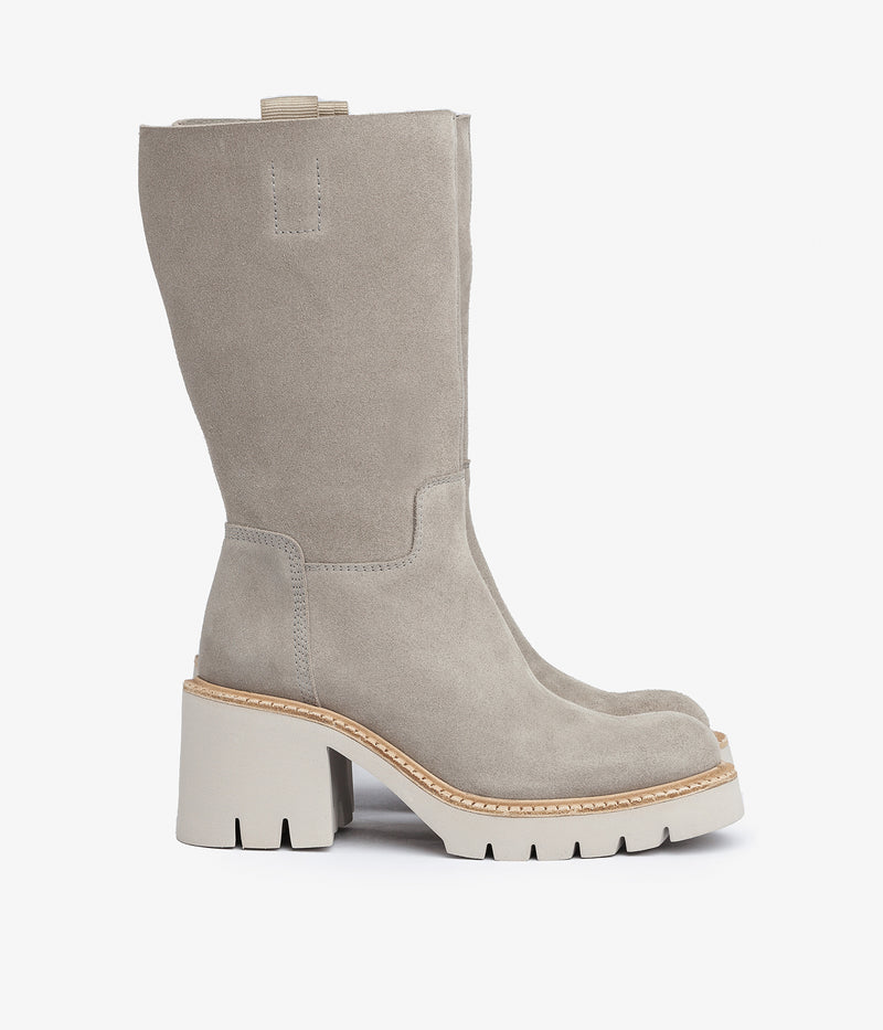 pedro garcia lightweight suede grey heel boot zuma aw23 2