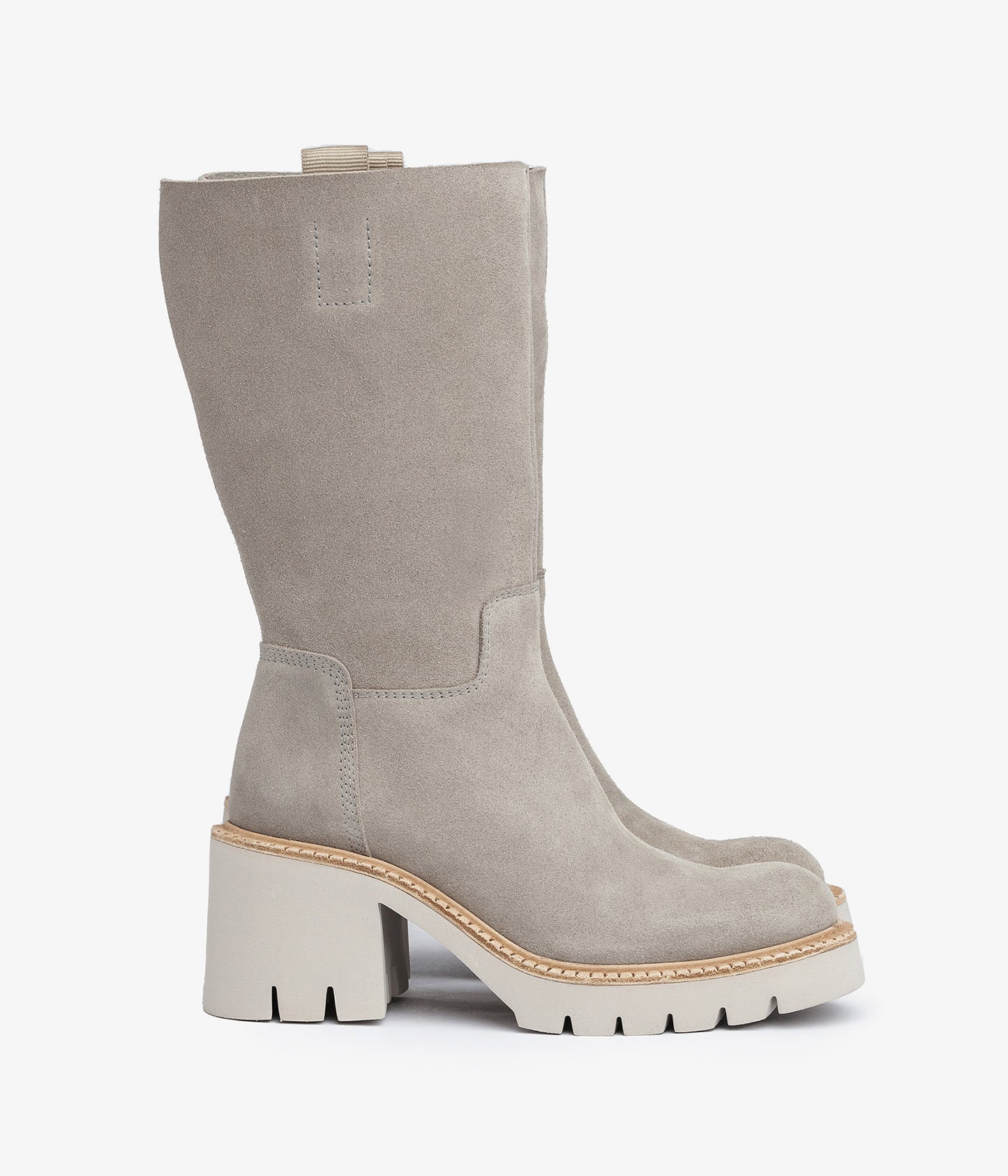pedro garcia lightweight suede grey heel boot zuma aw23 1