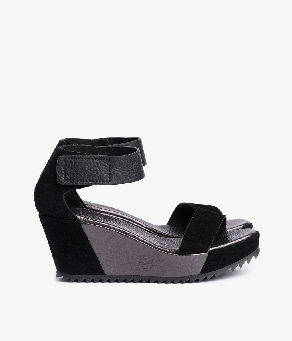 pedro garcia quarter back wedgesuede black fidelia w23 1