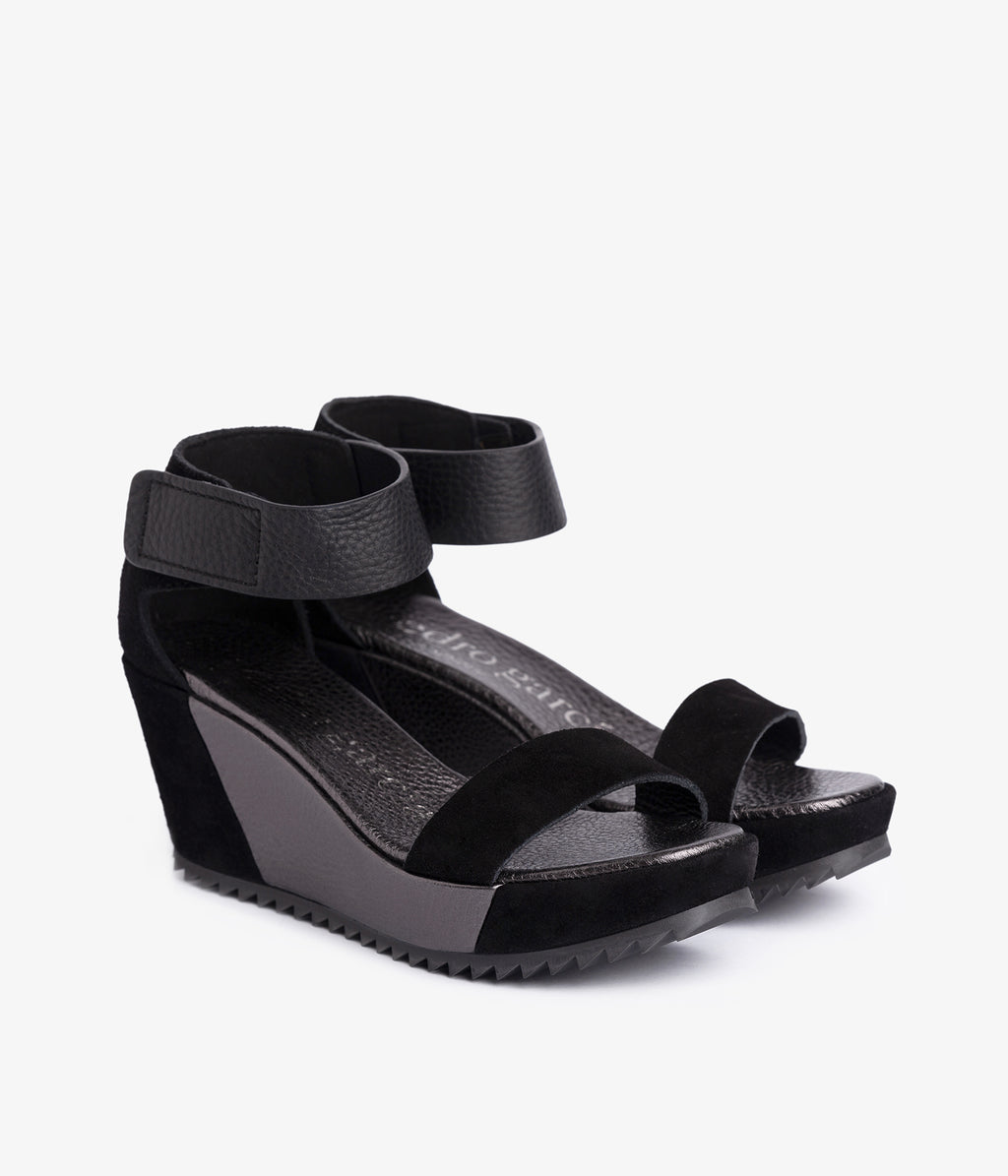 pedro garcia quarter back wedgesuede black fidelia w23 2