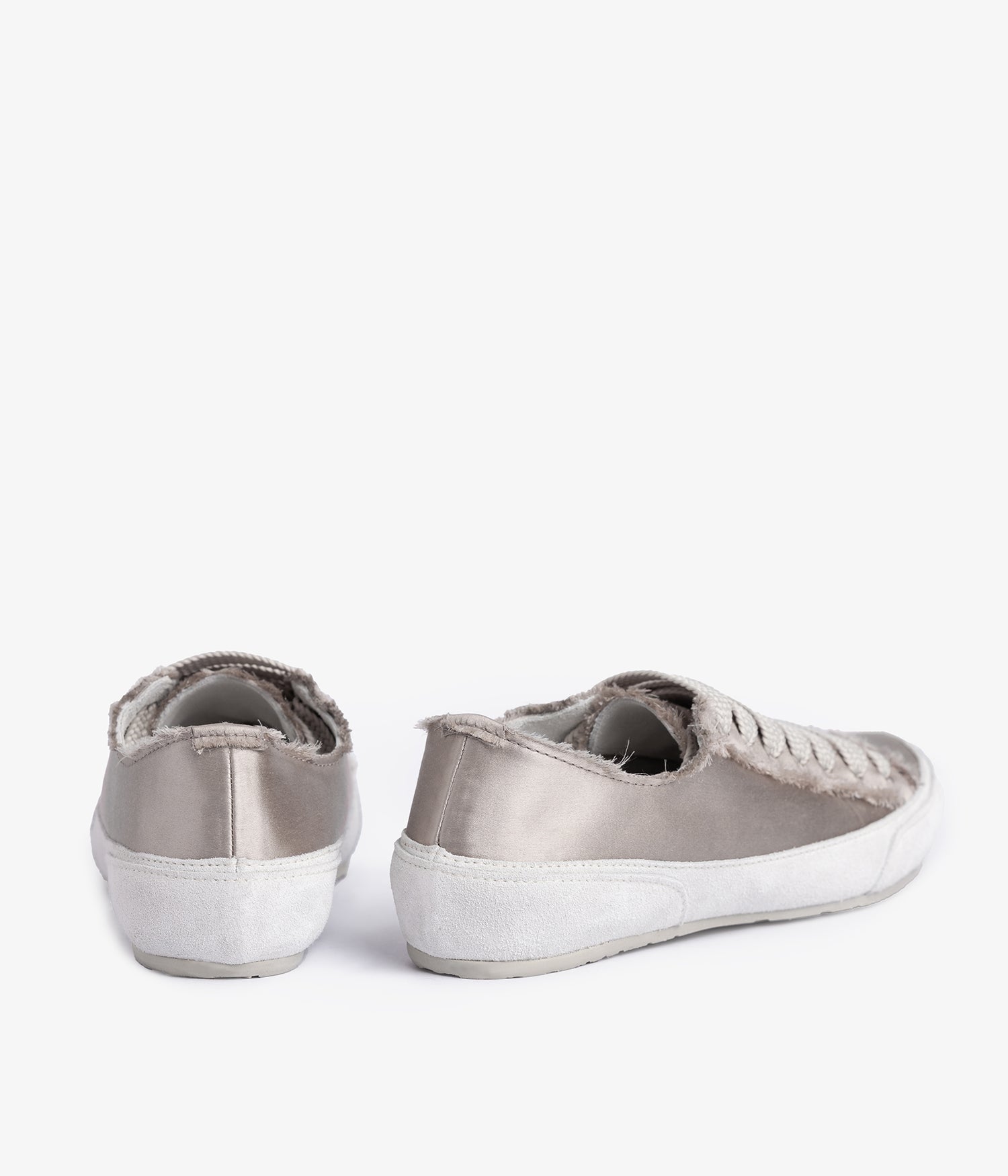 Grey frayed satin sneaker | Parson | Essentials collection | PEDRO