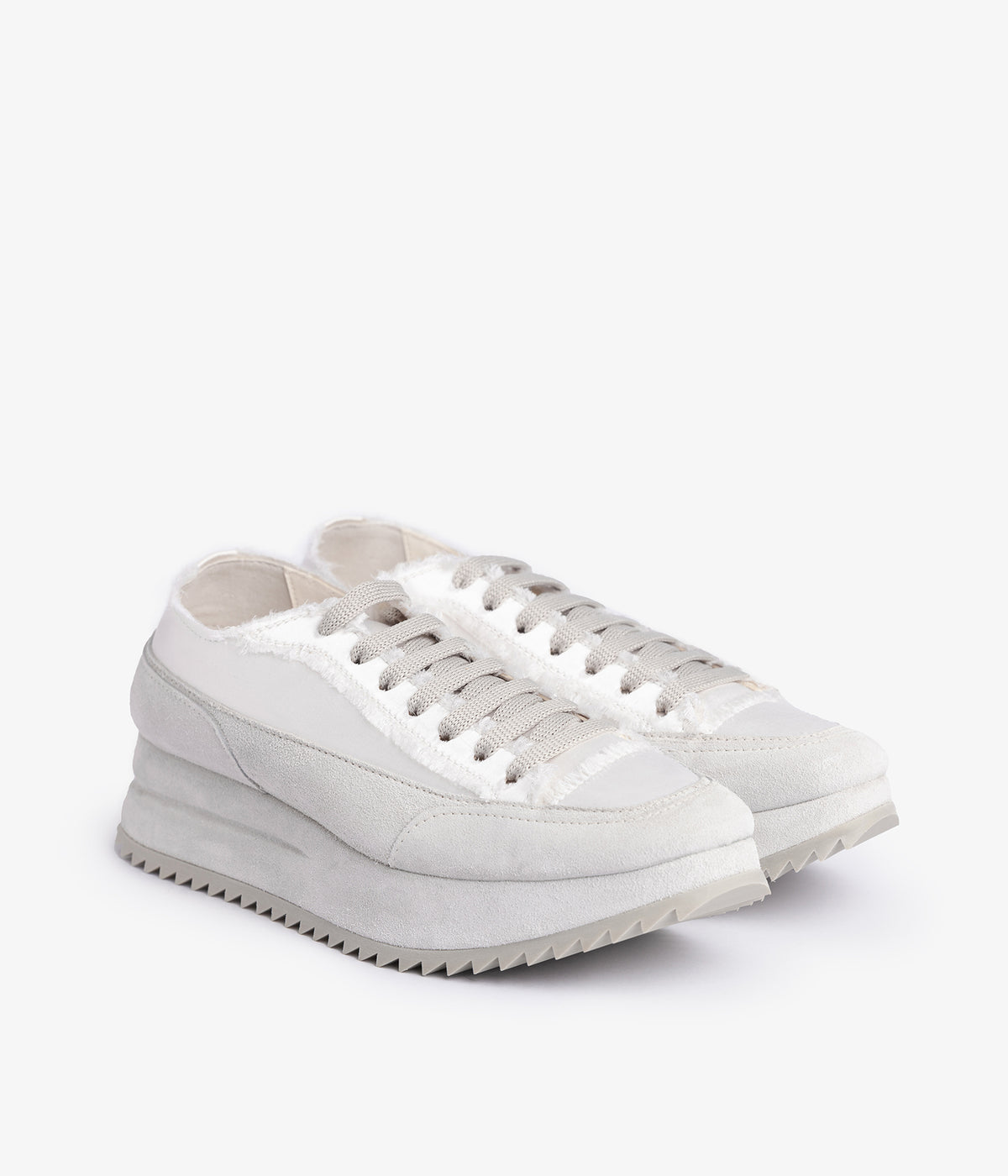 pedro garcia sneaker wedge white silk satin orella 2