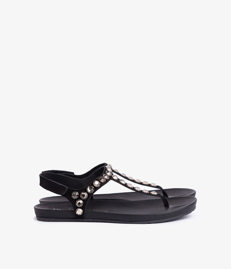 pedro garcia thong sandal black suede judith ess 1