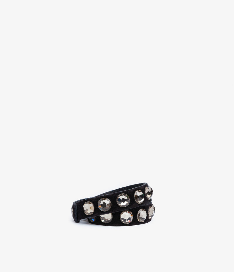 wrap bracelet / black castoro