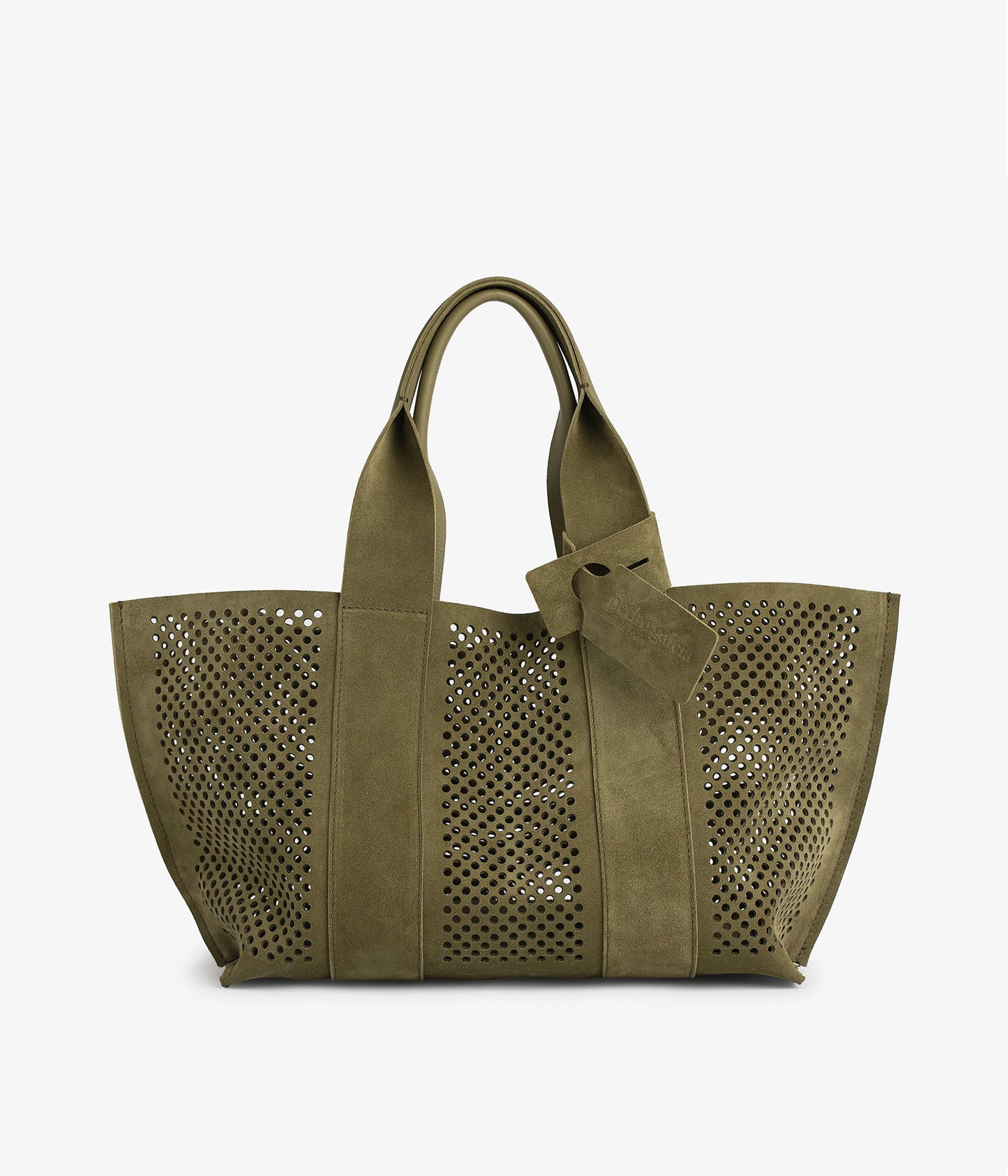 perfed tote / thyme castoro