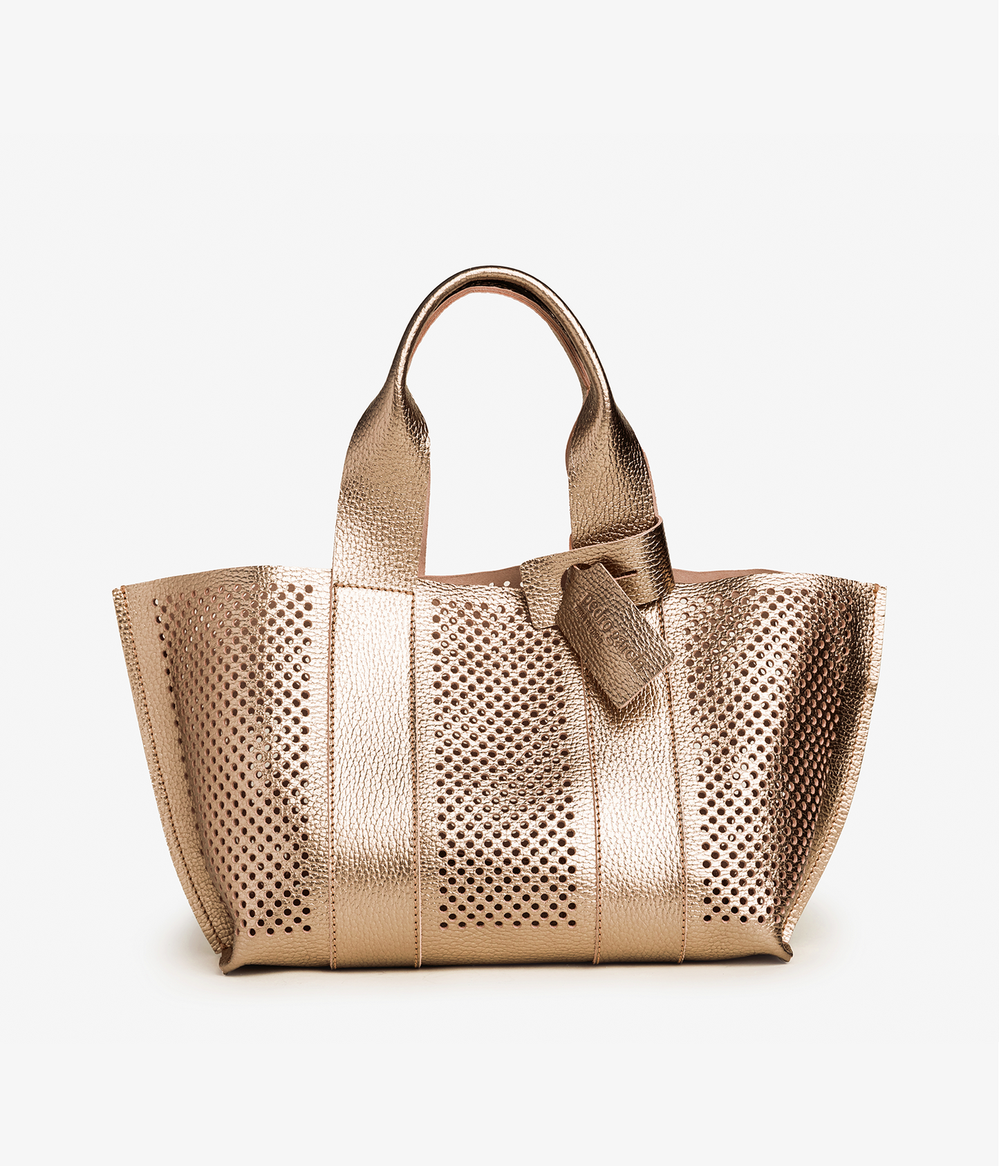 perfed tote / cava cervo lame