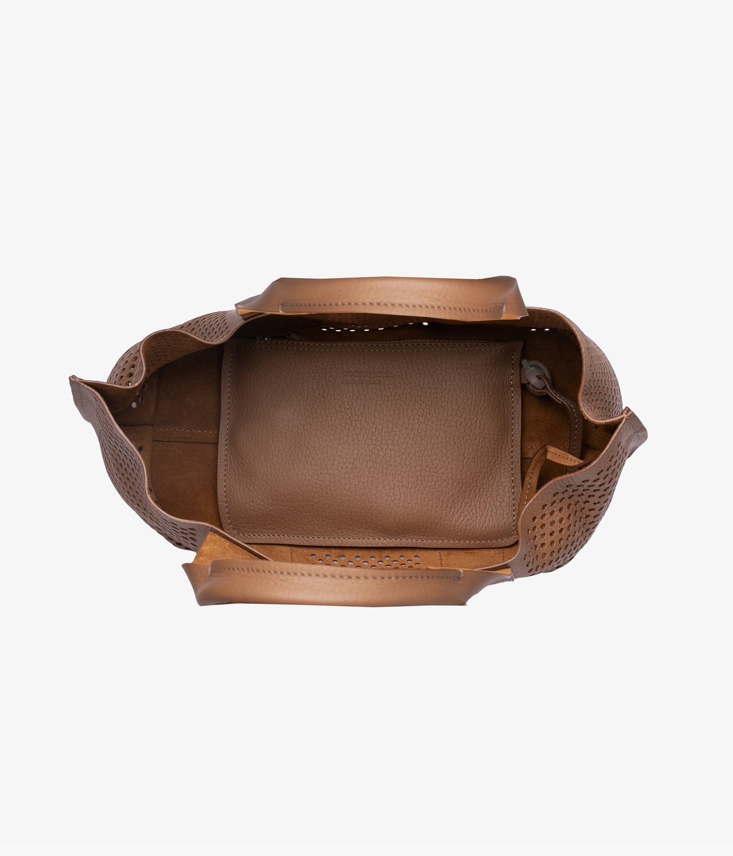 perfed tote / saddle cervo