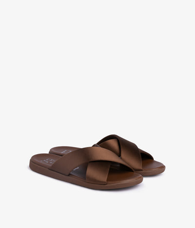 polin / nutmeg satin