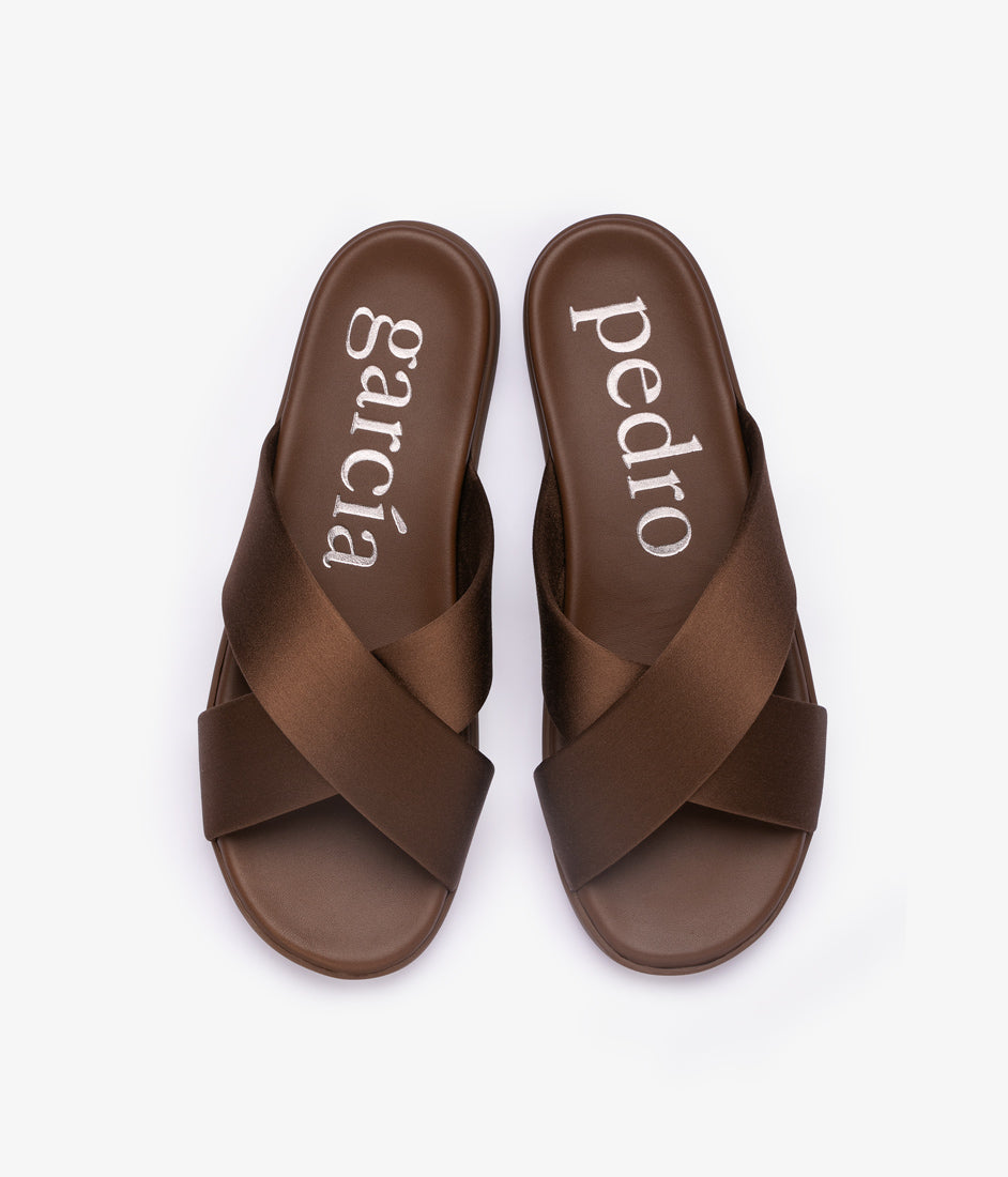 polin / nutmeg satin