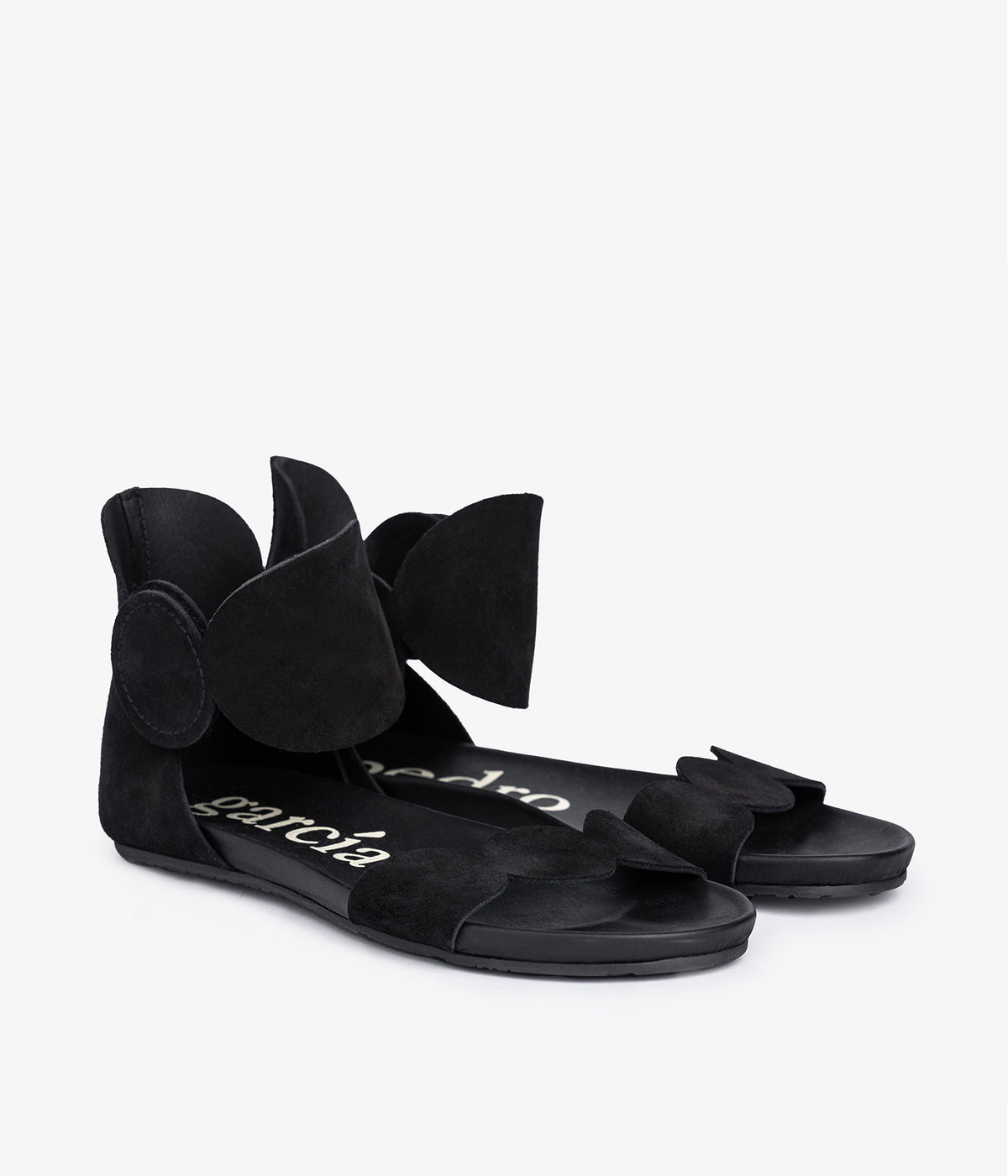 suede black fussbett sandal joed pedro garcia essentials 1