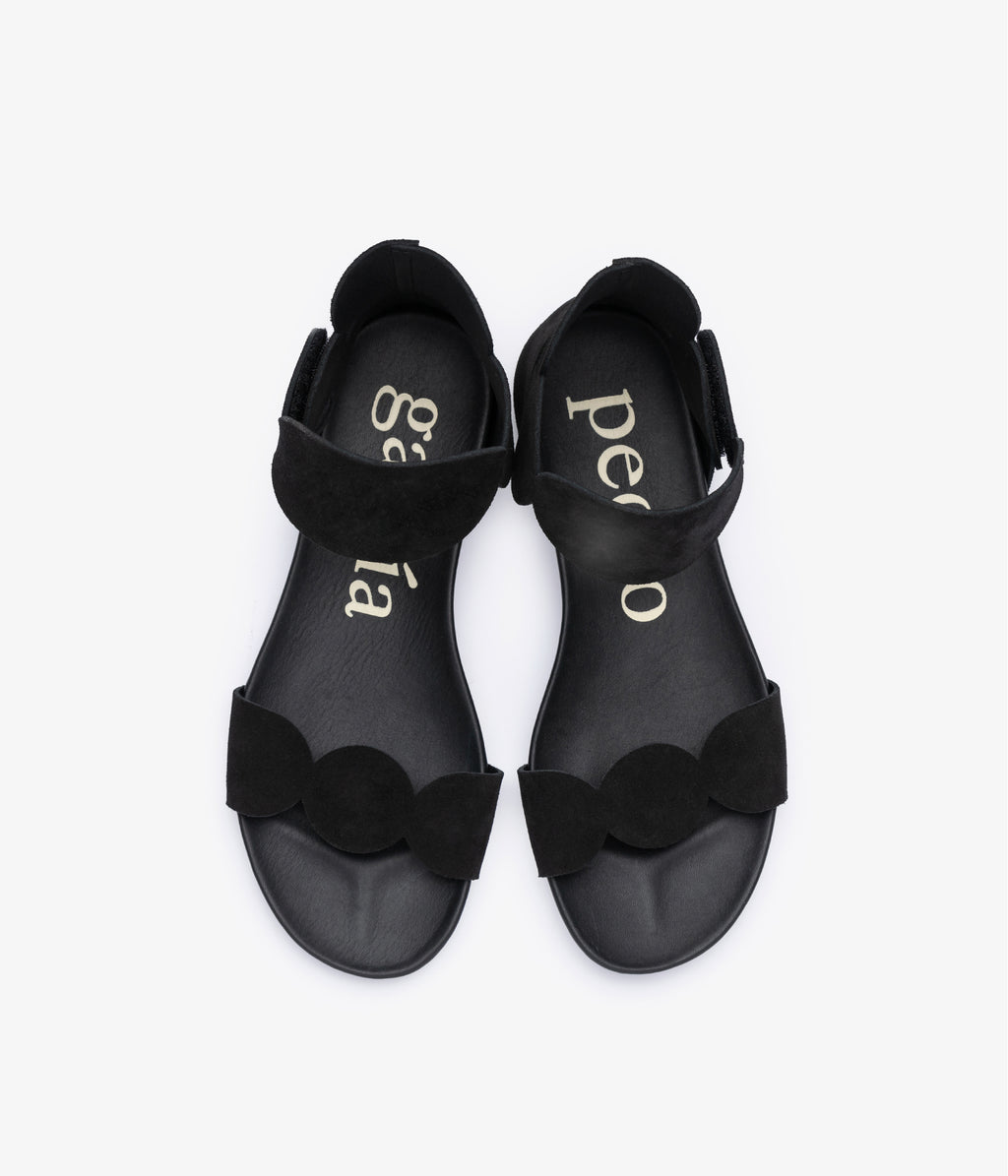 suede black fussbett sandal joed pedro garcia essentials 3