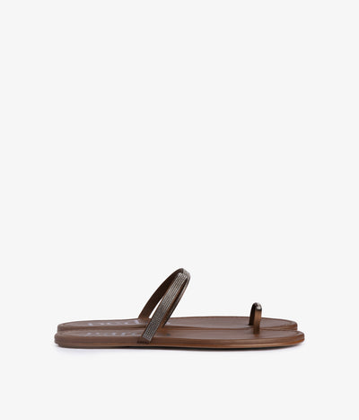 pita / nutmeg satin-greige