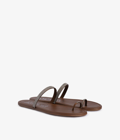 pita / nutmeg satin-greige