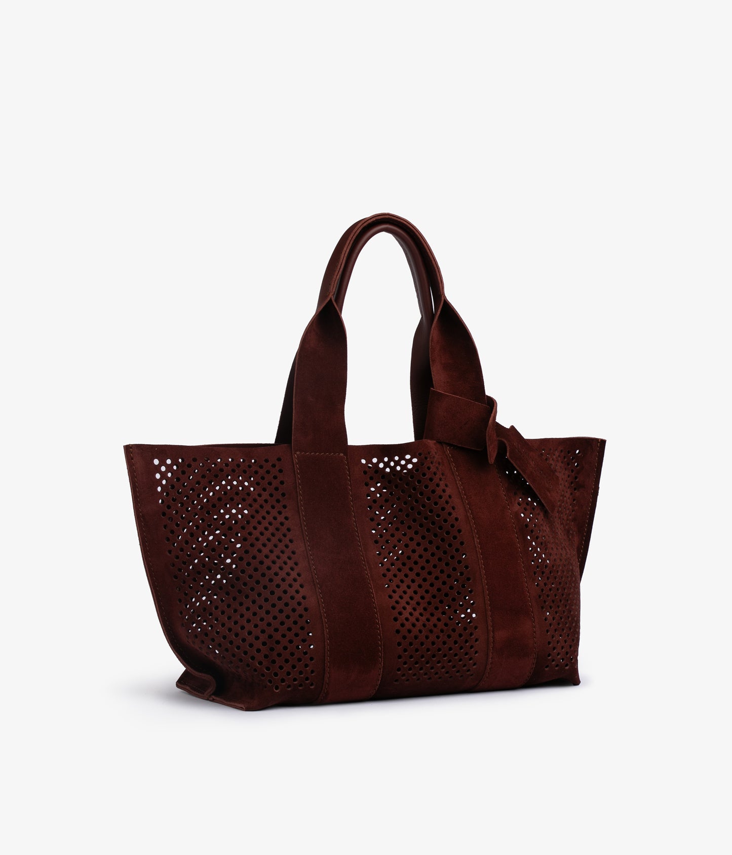 perfed tote / brunette cervo