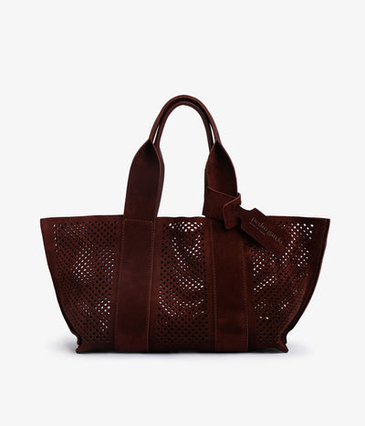 perfed tote / brunette cervo