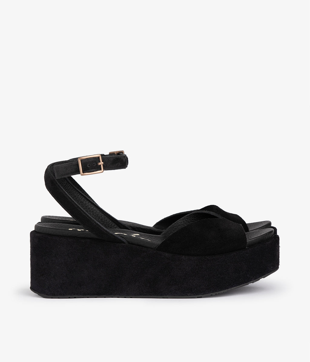 wedge sandal black suede nereida pedro garcia 2