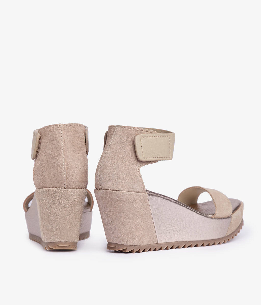 wedgesuede pink metallic fidelia w23 4