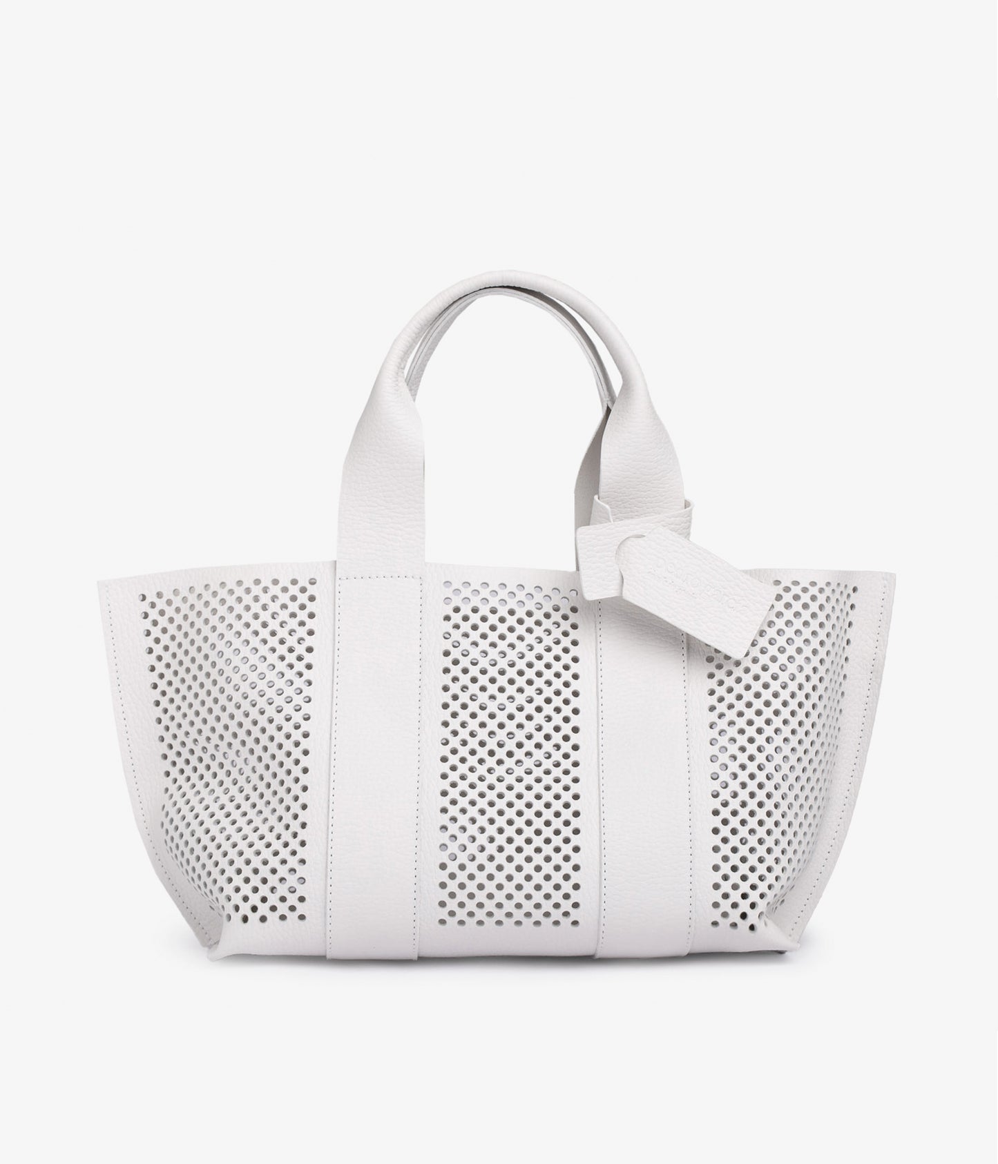 perfed tote / white cervo